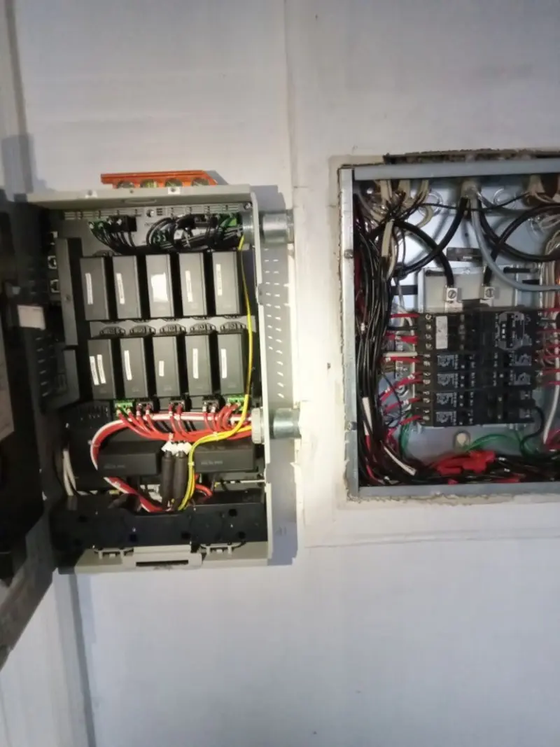 Electrical panel upgrade completed for Carbon Monoxide Detector Installation in German